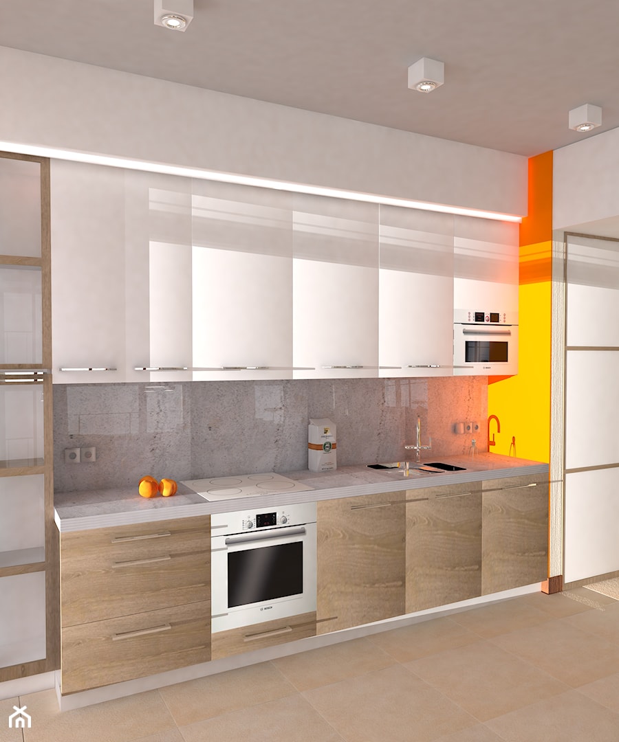 Projekt mieszkania na Powiślu - Kuchnia, styl nowoczesny - zdjęcie od KRAMKOWSKA | PRACOWNIA WNĘTRZ