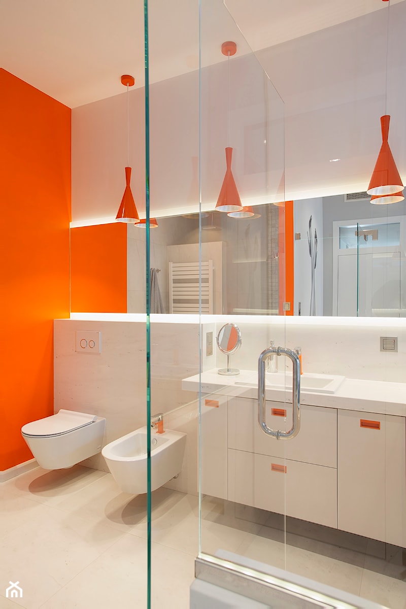 Mieszkanie na Powiślu - Średnia łazienka, styl minimalistyczny - zdjęcie od KRAMKOWSKA | PRACOWNIA WNĘTRZ