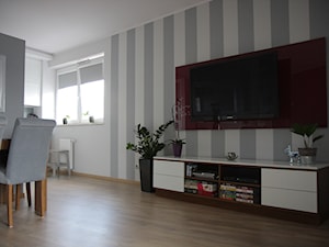 mieszkanie Warszawa-Gocław - Salon, styl nowoczesny - zdjęcie od KRAMKOWSKA | PRACOWNIA WNĘTRZ