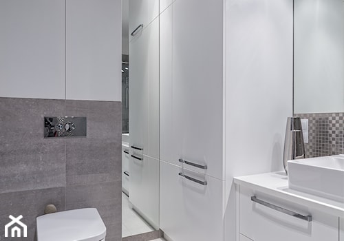 MIESZKANIE 72m2 - Średnia łazienka, styl minimalistyczny - zdjęcie od KRAMKOWSKA | PRACOWNIA WNĘTRZ