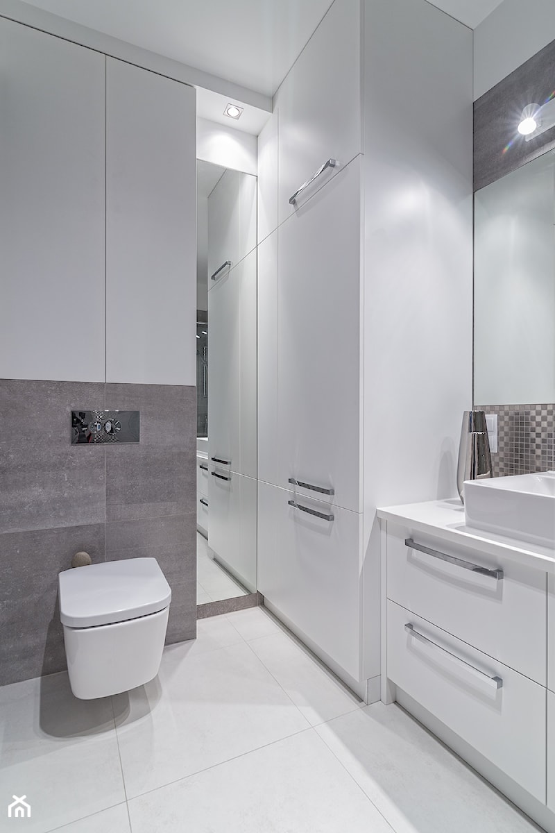 MIESZKANIE 72m2 - Średnia łazienka, styl minimalistyczny - zdjęcie od KRAMKOWSKA | PRACOWNIA WNĘTRZ
