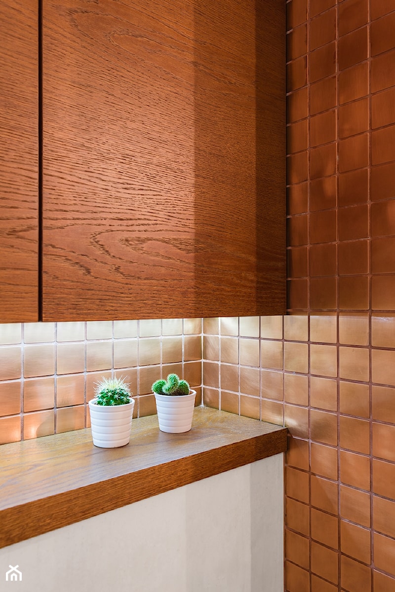 Mieszkanie 1 - Mała łazienka, styl nowoczesny - zdjęcie od KRAMKOWSKA | PRACOWNIA WNĘTRZ