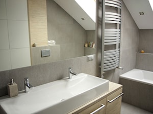 łazienka na piętrze - Łazienka, styl nowoczesny - zdjęcie od KRAMKOWSKA | PRACOWNIA WNĘTRZ