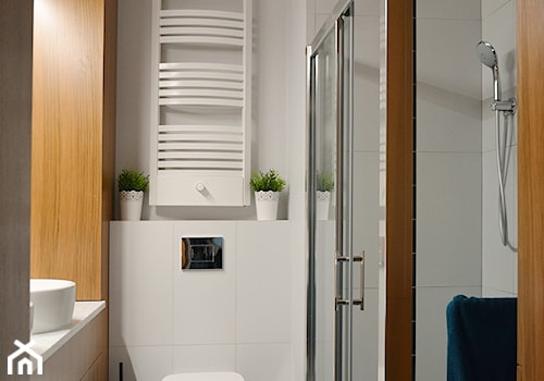 Nowoczesna klasyka - Średnia z punktowym oświetleniem łazienka, styl skandynawski - zdjęcie od Helena Michel Design