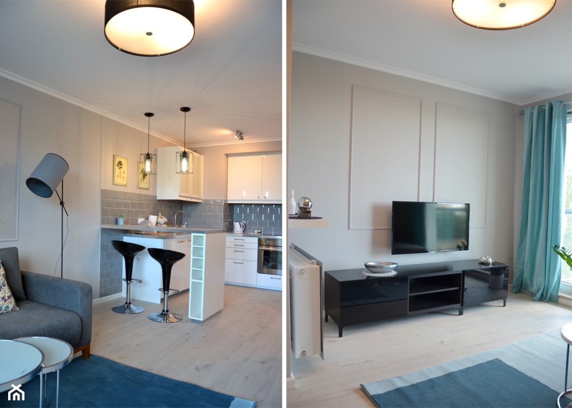 Umiarkowana klasyka: dwa mieszkania - jedna idea - Salon, styl tradycyjny - zdjęcie od Helena Michel Design - Homebook
