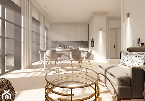 APARTAMENT W ŁÓDZKIEJ KAMIENICY - zdjęcie od Joanna Ferens Hofman Ferens design