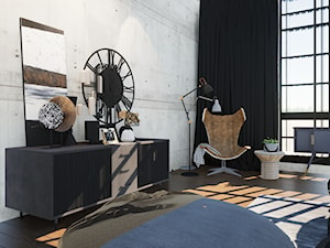 Ferens design - sypialnia w stylu loft - zdjęcie od Joanna Ferens Hofman Ferens design