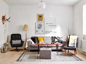 Mały biały salon, styl nowoczesny - zdjęcie od Tamara Klupińska