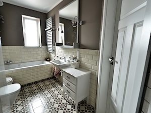 Mieszkanie Rumia 1 - Średnia łazienka z oknem, styl nowoczesny - zdjęcie od Gago Home