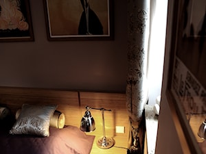 Dom pod Gdynią - Mała czarna sypialnia, styl glamour - zdjęcie od Gago Home