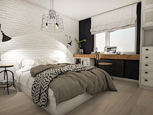 Projekt mieszkania w stylu loftowym - Salon - zdjęcie od StudioArchemia