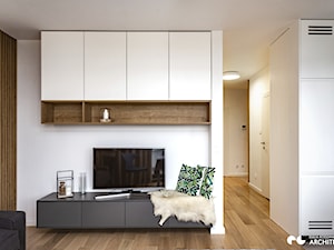 Mieszkanie dla 1 osoby // realizacja - Salon, styl nowoczesny - zdjęcie od Emilia Bogdanowicz ARCHITEKT