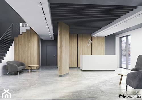 Przestrzeń biurowa w Kobiernem k. Warszawy - Wnętrza publiczne, styl nowoczesny - zdjęcie od Emilia Bogdanowicz ARCHITEKT