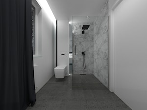 Minimalistyczna łazienka *D.O - Średnia na poddaszu łazienka z oknem, styl minimalistyczny - zdjęcie od MK Architektura Wnętrz