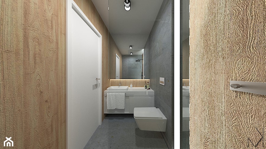 Mała łazienka *3 - Łazienka, styl nowoczesny - zdjęcie od MK Architektura Wnętrz