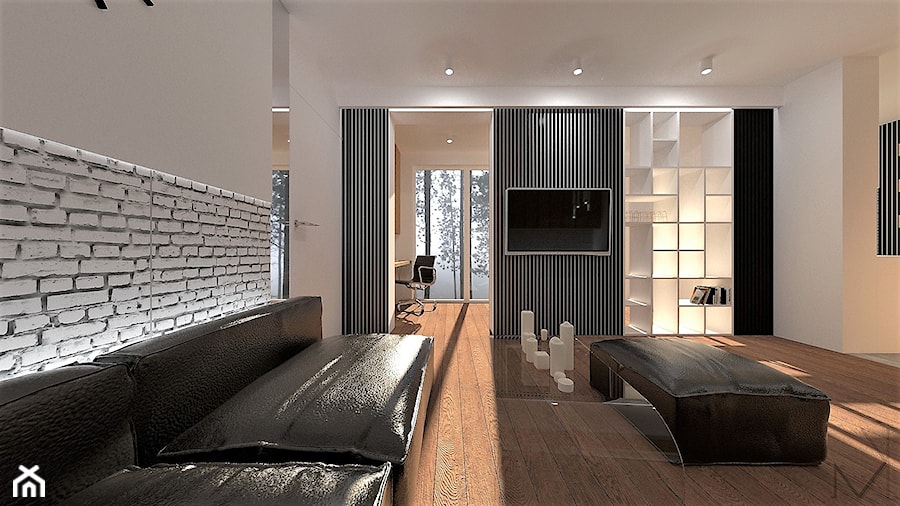 O L D HOUSE - Salon, styl nowoczesny - zdjęcie od MK Architektura Wnętrz