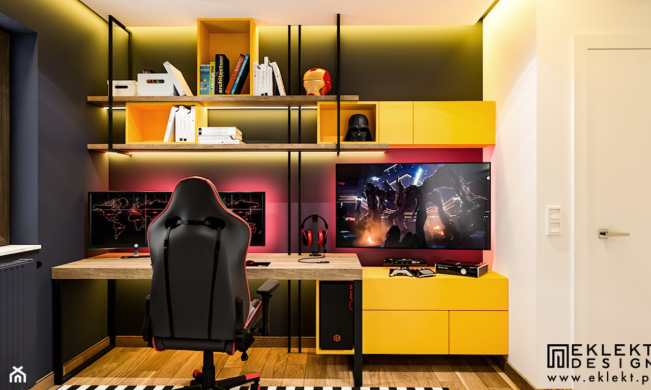 podświetlane biurko gamingowe