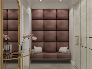 PROJEKT WNĘTRZ DOMU /200 - Średnia garderoba oddzielne pomieszczenie, styl glamour - zdjęcie od EKLEKT DESIGN