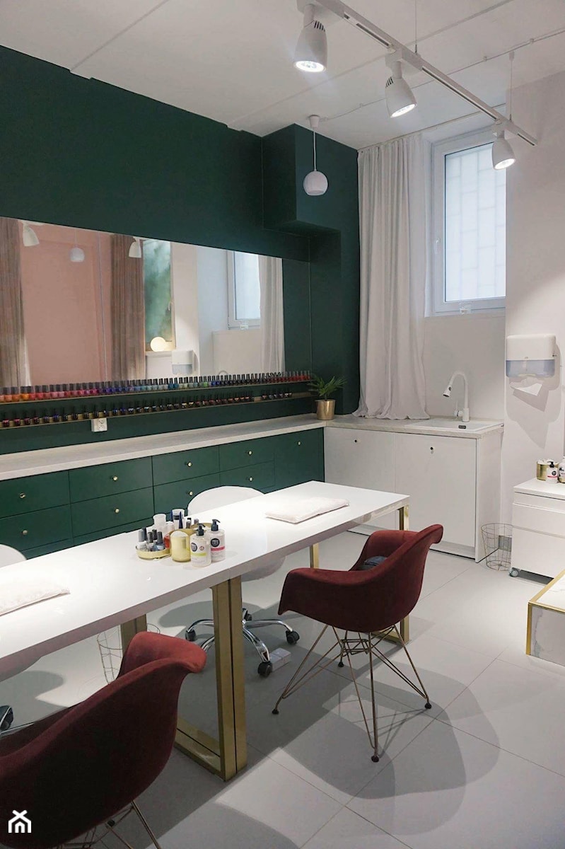 Salon manicure i pedicure na Powiślu - Wnętrza publiczne, styl nowoczesny - zdjęcie od Karina Urbańska interiors