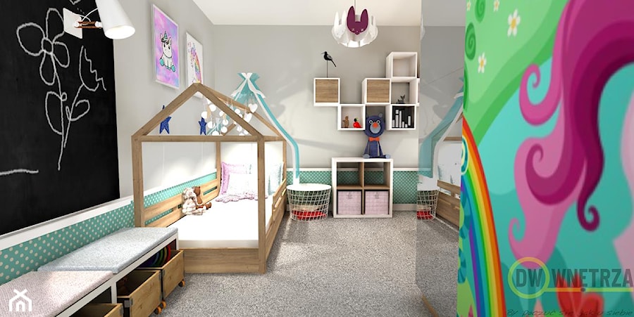 Pokój dla wielbicielki Jednorożców :) - Pokój dziecka, styl nowoczesny - zdjęcie od DW Wnętrza