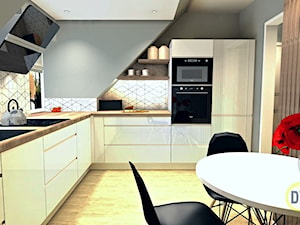 Kawalerka 38 m2 - Kuchnia, styl nowoczesny - zdjęcie od DW Wnętrza