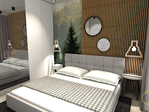 Sypialnia w stylu skandynawskim - Mała sypialnia, styl skandynawski - zdjęcie od DW Wnętrza