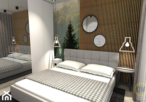 Sypialnia w stylu skandynawskim - Mała sypialnia, styl skandynawski - zdjęcie od DW Wnętrza