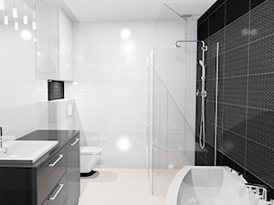 Nowoczesna łazienka Black&White - Łazienka, styl nowoczesny - zdjęcie od Krawczyszyn-design