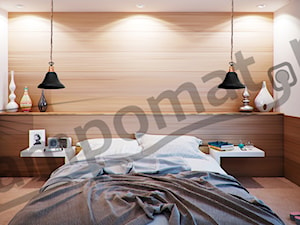 Sypialnia w stylu skandynawskim z lampami Aldex - zdjęcie od Lampomat