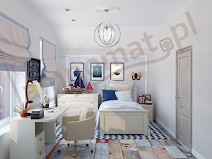 Sypialnia w stylu rustykalnym z lampami Aldex - zdjęcie od Lampomat