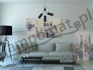 Salon w stylu nowoczesnym z lampami Aldex - zdjęcie od Lampomat