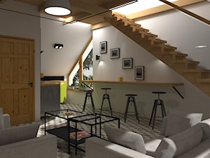 Apartamenty na wynajem - projekty aneksów kuchennych z salonem