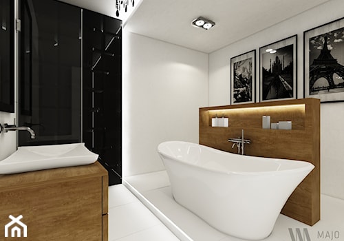 nowoczesny glamour - Średnia bez okna jako pokój kąpielowy z punktowym oświetleniem łazienka, styl glamour - zdjęcie od Majo Design Studio