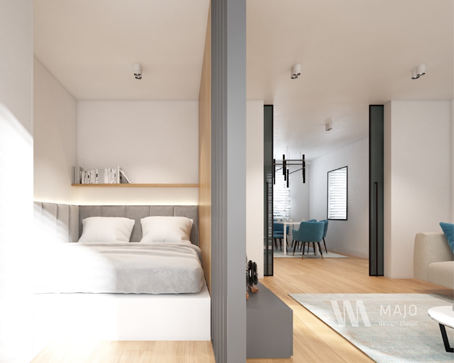 #0420 - Sypialnia, styl nowoczesny - zdjęcie od Majo Design Studio