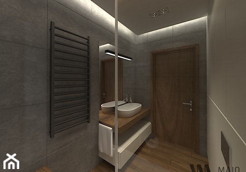 Łódź - Średnia bez okna z punktowym oświetleniem łazienka, styl nowoczesny - zdjęcie od Majo Design Studio