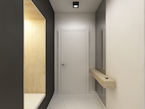 Projekt wnętrz domu jednorodzinnego 90m2 - Hol / przedpokój, styl minimalistyczny - zdjęcie od MUW studio