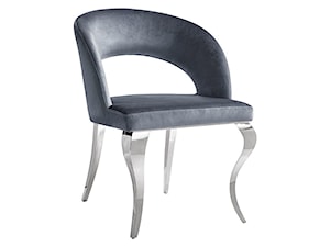 Krzesło glamour Anatole Dark Grey - nowoczesne krzesło tapicerowane - zdjęcie od BellaCasa.co