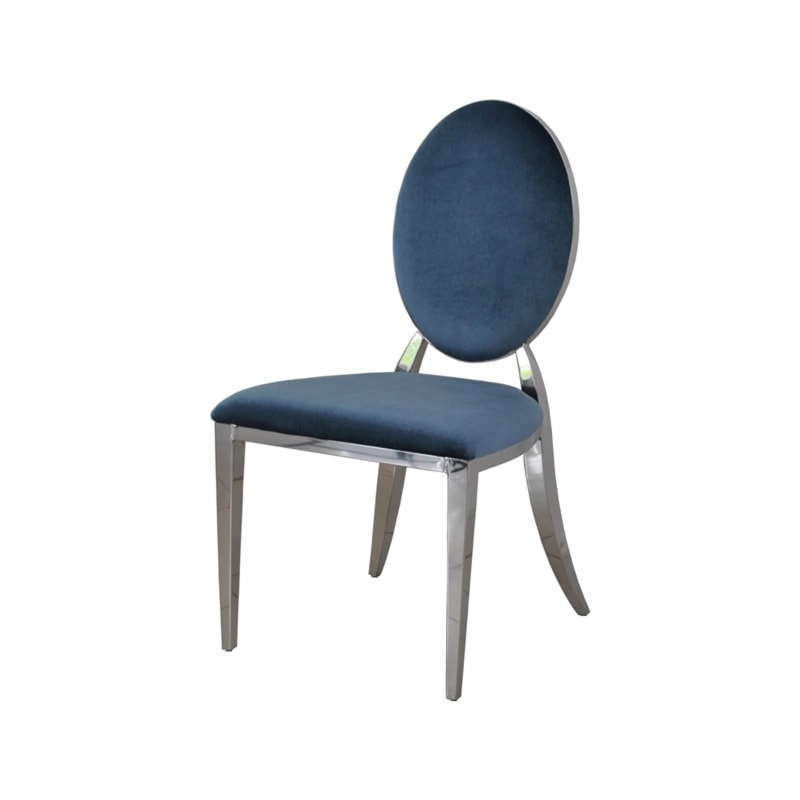 Krzesło Ludwik Blue - krzesło glamour od BellaCasa.co - zdjęcie od BellaCasa.co - Homebook