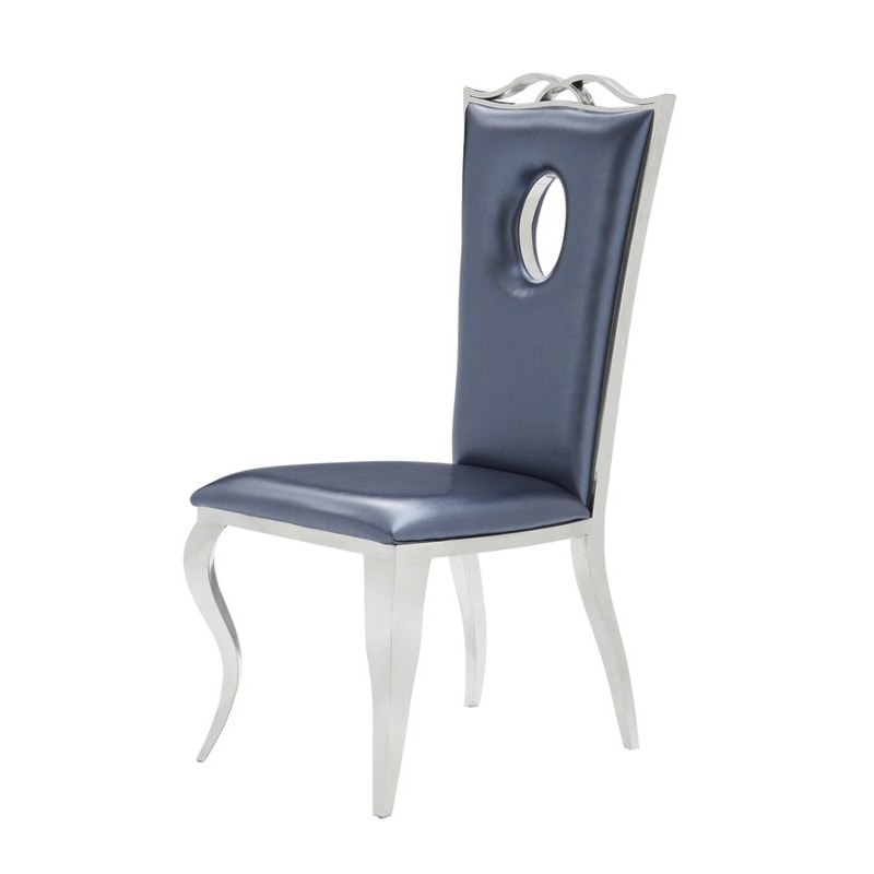 Krzesło glamour Luxury Blue Eco - meble glamour od BellaCasa.co - zdjęcie od BellaCasa.co