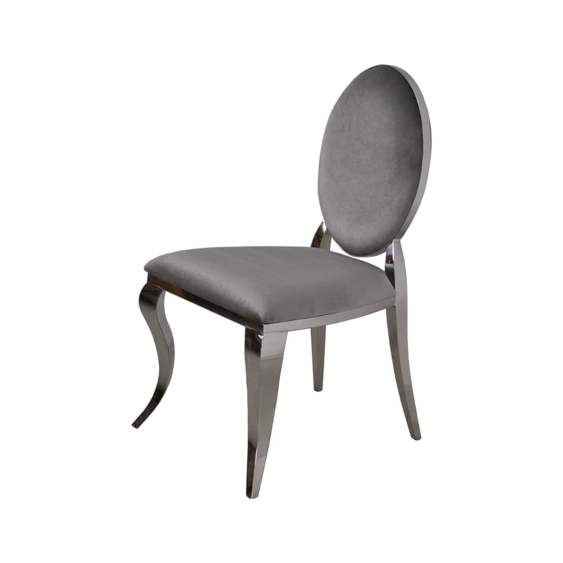 Krzesło Ludwik II Dark Grey - krzesło glamour od BellaCasa.co - zdjęcie od BellaCasa.co - Homebook