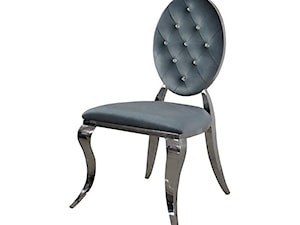 Pikowane krzesło glamoue Ludwik II Dark Grey Crystals - zdjęcie od BellaCasa.co