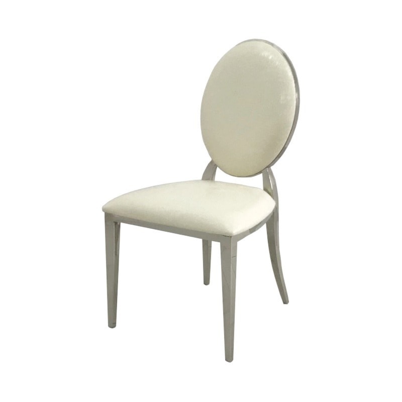 Krzesło gamour Ludwik White Coroco - zdjęcie od BellaCasa.co - Homebook