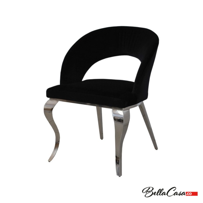 Krzesło Anatole Black styl glamour od BellaCasa.co - zdjęcie od BellaCasa.co