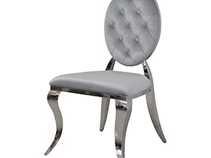 Pikowane krzesło glamour Silver II Buttons - zdjęcie od BellaCasa.co