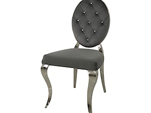 Krzesło glamour Leonardo Dark Grey - krzesło pikowane kryształkami - zdjęcie od BellaCasa.co