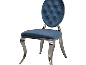 Pikowane krzesło gamour Ludwik II Blue Buttons - zdjęcie od BellaCasa.co
