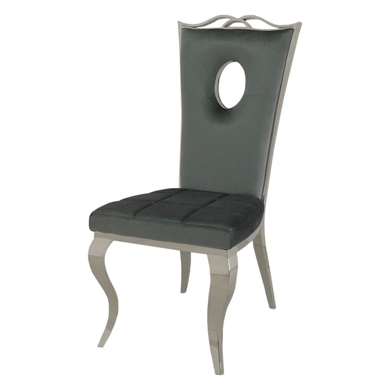 Krzesło glamour Luxury Dark Grey - meble glamour od BellaCasa.co - zdjęcie od BellaCasa.co - Homebook