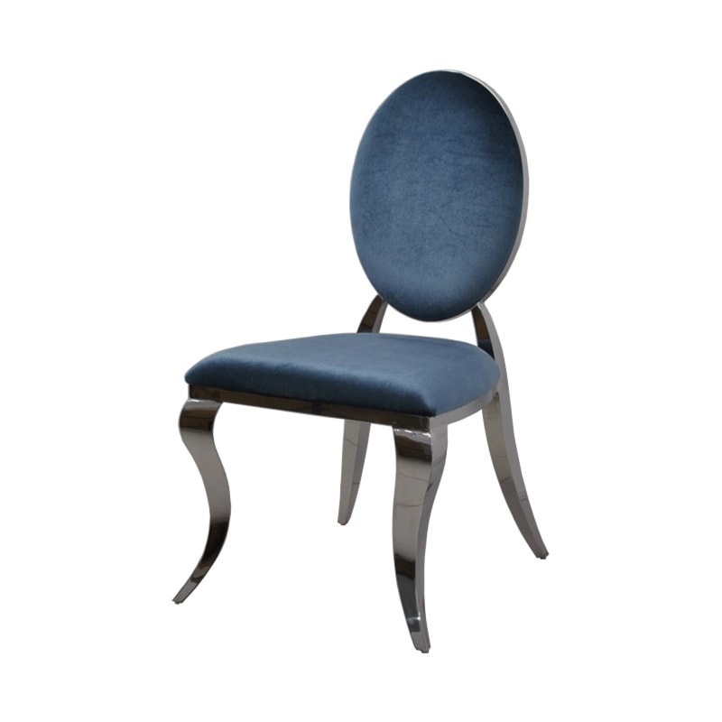 Krzesło Ludwik II Blue - krzesło glamour od BellaCasa.co - zdjęcie od BellaCasa.co - Homebook