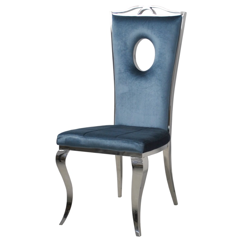 Krzesło glamour Luxury Blue - meble glamour od BellaCasa.co - zdjęcie od BellaCasa.co - Homebook