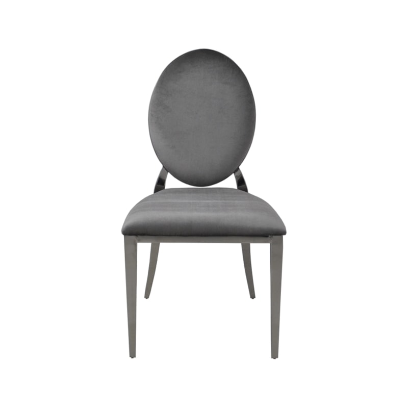 Krzesło Ludwik Dark Grey - krzesło glamour od BellaCasa.co - zdjęcie od BellaCasa.co - Homebook